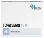 Торасемид, таблетки 10 мг 60 шт