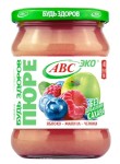 Пюре, АВС 450 г Яблочно-малиново-черничное